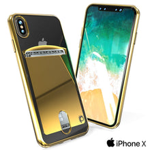 Charger l&#39;image dans la galerie, iPhone X Case, PUNKcase [LUCID Series] Slim Fit Protective Dual Layer Armor Cover W/ Scratch Resistant PUNKSHIELD Screen Protector [GOLD] (Color in image: Rose)
