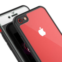 Charger l&#39;image dans la galerie, iPhone 8 Case [MASK Series] [BLACK] Full Body Hybrid Dual Layer TPU Cover W/ protective Tempered Glass Screen Protector (Color in image: white)
