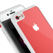 Charger l&#39;image dans la galerie, iPhone 8 Case [MASK Series] [WHITE] Full Body Hybrid Dual Layer TPU Cover W/ protective Tempered Glass Screen Protector (Color in image: black)
