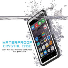 Charger l'image dans la galerie, iPhone 6+/6S+ Plus Waterproof Case, PUNKcase CRYSTAL White W/ Attached Screen Protector | Warranty (Color in image: black)
