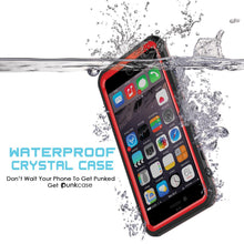 Charger l'image dans la galerie, iPhone 6+/6S+ Plus Waterproof Case, PUNKcase CRYSTAL Red W/ Attached Screen Protector | Warranty (Color in image: black)

