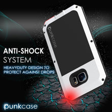 Load image into Gallery viewer, Galaxy S6 EDGE+ Plus  Case, PUNKcase Metallic White Shockproof  Slim Metal Armor Case (Color in image: silver)
