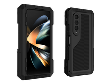 Load image into Gallery viewer, Galaxy Z Fold4 Étui en métal, Coque militaire robuste intégrale [Or]
