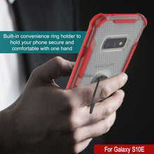 Load image into Gallery viewer, Coque Punkcase Galaxy S10e [Série Magnetix 2.0] Coque Transparente en TPU de Protection avec Béquille [Rouge]
