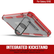 Load image into Gallery viewer, Coque Punkcase Galaxy S10e [Série Magnetix 2.0] Coque Transparente en TPU de Protection avec Béquille [Rouge]
