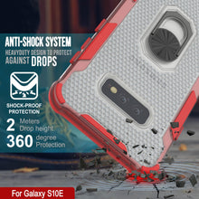 Load image into Gallery viewer, Coque Punkcase Galaxy S10e [Série Magnetix 2.0] Coque Transparente en TPU de Protection avec Béquille [Rouge]
