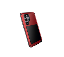 Charger l'image dans la galerie, Coque métallique Galaxy S24 Ultra, Étui robuste de qualité militaire, [anti-choc] intégral dur [rouge]
