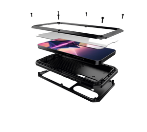 Étui métallique Galaxy S24 Plus, Coque blindée de qualité militaire ultra-résistante [antichoc] en corps entier dur [violet]