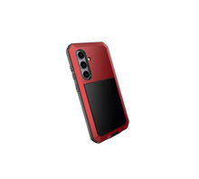 Charger l&#39;image dans la galerie, Étui en métal Galaxy S24 Plus, couverture de blindage militaire robuste [anti-choc] corps complet dur [rouge]
