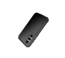 Charger l&#39;image dans la galerie, Coque en métal pour Galaxy S24 Plus, étui robuste de qualité militaire [résistant aux chocs], protection intégrale rigide [noir].
