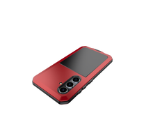 Charger l&#39;image dans la galerie, Étui en métal Galaxy S24 Plus, couverture de blindage militaire robuste [anti-choc] corps complet dur [rouge]
