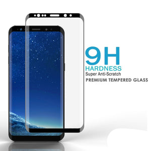 Galaxy S22 Punkcase en verre noir Glass SHIELD  Protecteur d'écran en verre trempé, épaisseur de 0,33 mm, verre 9H.