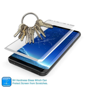Galaxy S22 - Protecteur d'écran en verre trempé Glass SHIELD de Punkcase en Blanc d'une épaisseur de 0,33 mm et d'une dureté de 9H.
