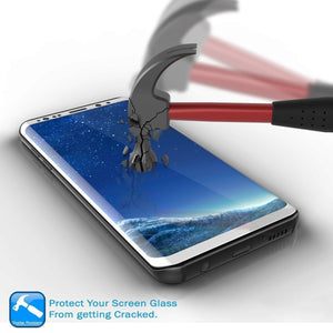 Galaxy S22 - Protecteur d'écran en verre trempé Glass SHIELD de Punkcase en Blanc d'une épaisseur de 0,33 mm et d'une dureté de 9H.