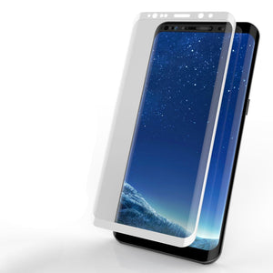 Galaxy S22 - Protecteur d'écran en verre trempé Glass SHIELD de Punkcase en Blanc d'une épaisseur de 0,33 mm et d'une dureté de 9H.