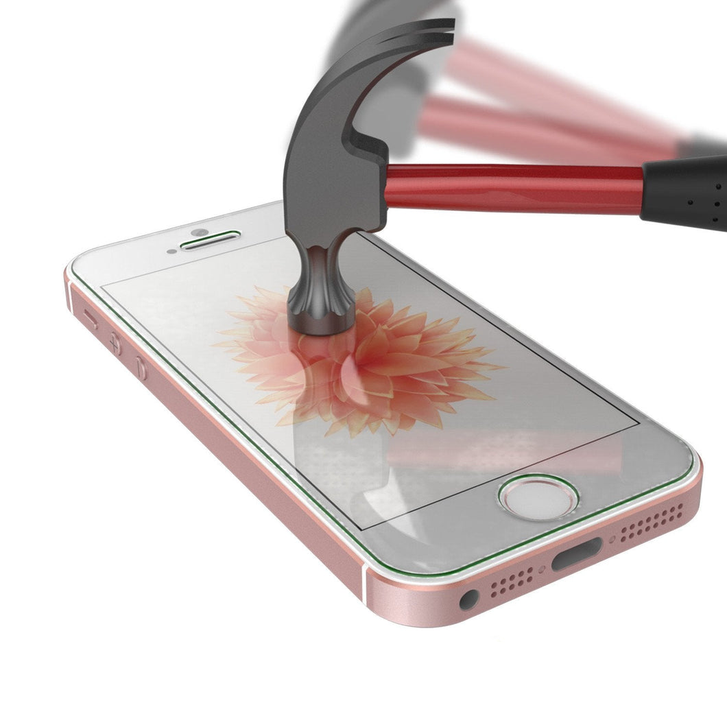Protecteur d'écran iPhone SE, Punkcase Glass SHIELD Protecteur en verre trempé pour iPhone SE, 0,33 mm d'épaisseur, 9H