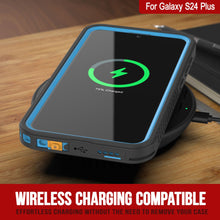 Load image into Gallery viewer, Galaxy S24+ Plus Étui mince [série extrême] résistant à l&#39;eau/ aux chocs/ à la neige/ à la saleté [bleu clair]
