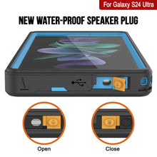Load image into Gallery viewer, Housse fine [bleu clair] pour Galaxy S24 Ultra, résistante à l'eau, aux chocs, à la neige et à la saleté [Série Extrême].
