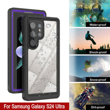 Charger l'image dans la galerie, Coque de protection fine [Série extrême] étanche/antichoc pour Galaxy S24 Ultra avec protecteur d'écran (violet)
