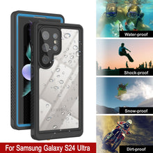 Load image into Gallery viewer, Housse fine [bleu clair] pour Galaxy S24 Ultra, résistante à l'eau, aux chocs, à la neige et à la saleté [Série Extrême].
