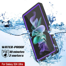 Charger l'image dans la galerie, Coque de protection fine [Série extrême] étanche/antichoc pour Galaxy S24 Ultra avec protecteur d'écran (violet)
