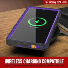 Charger l'image dans la galerie, Coque de protection fine [Série extrême] étanche/antichoc pour Galaxy S24 Ultra avec protecteur d'écran (violet)
