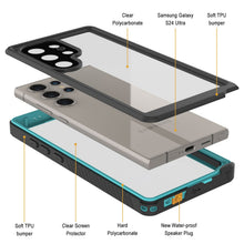 Load image into Gallery viewer, Étui protecteur d'écran pour Galaxy S24 Ultra étanche / antichoc / anti-neige [Série Extrême] [Teal]
