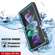 Load image into Gallery viewer, Housse fine [bleu clair] pour Galaxy S24 Ultra, résistante à l'eau, aux chocs, à la neige et à la saleté [Série Extrême].
