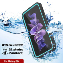 Load image into Gallery viewer, Protège-écran Galaxy S24 étanche/antichoc/étanche à la neige [Série Extrême] - Coque [Teal]
