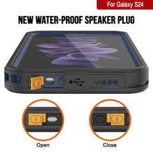 Load image into Gallery viewer, Samsung Galaxy S24 Étui résistant à l'eau et aux chocs [Série Extrême] avec protecteur d'écran [Bleu marine]
