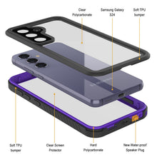 Load image into Gallery viewer, Coque protectrice Slim de la série extrême pour Galaxy S24 résistante à l'eau et aux chocs [violet]
