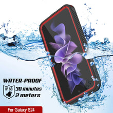 Load image into Gallery viewer, Coque protectrice d'écran Slim [Série Extreme] étanche / résistante aux chocs / à la neige pour Galaxy S24 [Rouge]
