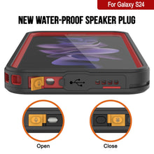 Load image into Gallery viewer, Coque protectrice d'écran Slim [Série Extreme] étanche / résistante aux chocs / à la neige pour Galaxy S24 [Rouge]
