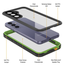 Load image into Gallery viewer, Coque protectrice étanche/antichoc Galaxy S24 [Série Extrême] avec protecteur d'écran [Vert clair]
