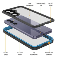 Load image into Gallery viewer, Étui Slim de la série Extreme, résistant à l'eau, aux chocs, à la neige et à la saleté pour Galaxy S24 [Bleu clair]
