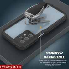 Load image into Gallery viewer, Étui étanche Galaxy A13 Lite de marque PunkCase StudStar, couleur noire, fin et résistant jusqu'à 6,6 pieds sous l'eau. Indice de protection IP68 contre les chocs et la neige.
