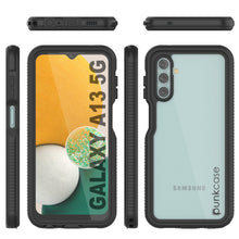 Load image into Gallery viewer, Coque étanche Galaxy A13 PunkCase StudStar noir mince 6,6 pieds IP68 imperméable aux chocs/neige
