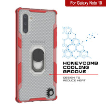 Load image into Gallery viewer, Coque Punkcase pour Galaxy Note 10 [Série Magnetix 2.0] Coque transparente en TPU avec support [Rouge]
