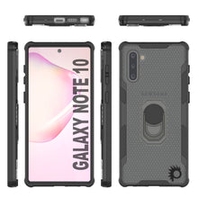 Load image into Gallery viewer, Coque Punkcase pour Galaxy Note 10 [Série Magnetix 2.0] Coque de protection transparente en TPU avec béquille [Noir]
