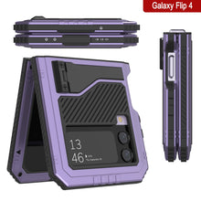 Load image into Gallery viewer, Étui en métal Galaxy Z Flip4, Couverture Robuste de Qualité Militaire, Protection Intégrale de Corps Rigide [Violet]
