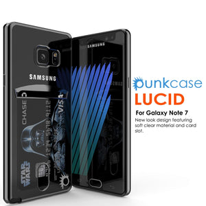 Étui Galaxy Note FE, Série Noire LUCID de PUNKCASE®| Fente pour carte | Protecteur d'écran SHIELD | Ultra ajusté