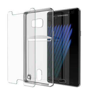 Coque Galaxy Note FE, Série PUNKCASE® LUCID Silver | Fente pour carte | Protecteur d'écran SHIELD | Ultra fin.