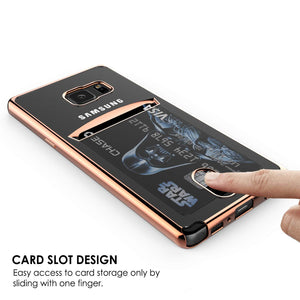 Étui Galaxy Note FE, Série PUNKCASE® LUCID Rose Gold | Porte-cartes | Protecteur d'écran SHIELD | Ultra ajusté