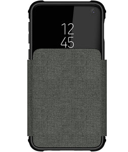Étui portefeuille pour Galaxy S10e | Série Exec 3 [Gris]