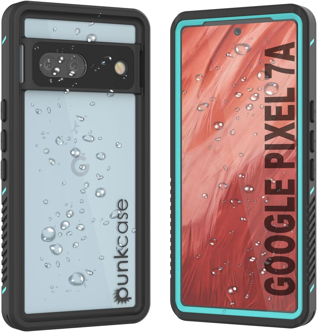 Étui étanche IP68 pour Google Pixel 7a, Punkcase [Turquoise] [Série Extreme] [Ajustement mince]