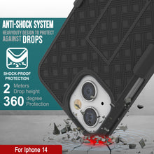 Charger l&#39;image dans la galerie, Coque pour iPhone 15 avec protecteur d&#39;écran en verre trempé, clip ceinture holster et pied intégré [blanc]
