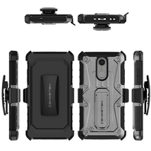 Load image into Gallery viewer, LG K8 2018 / Aristo 2 / Tribute Dynasty Rugged Heavy Duty Case | Iron Armor Series [Grey] 
