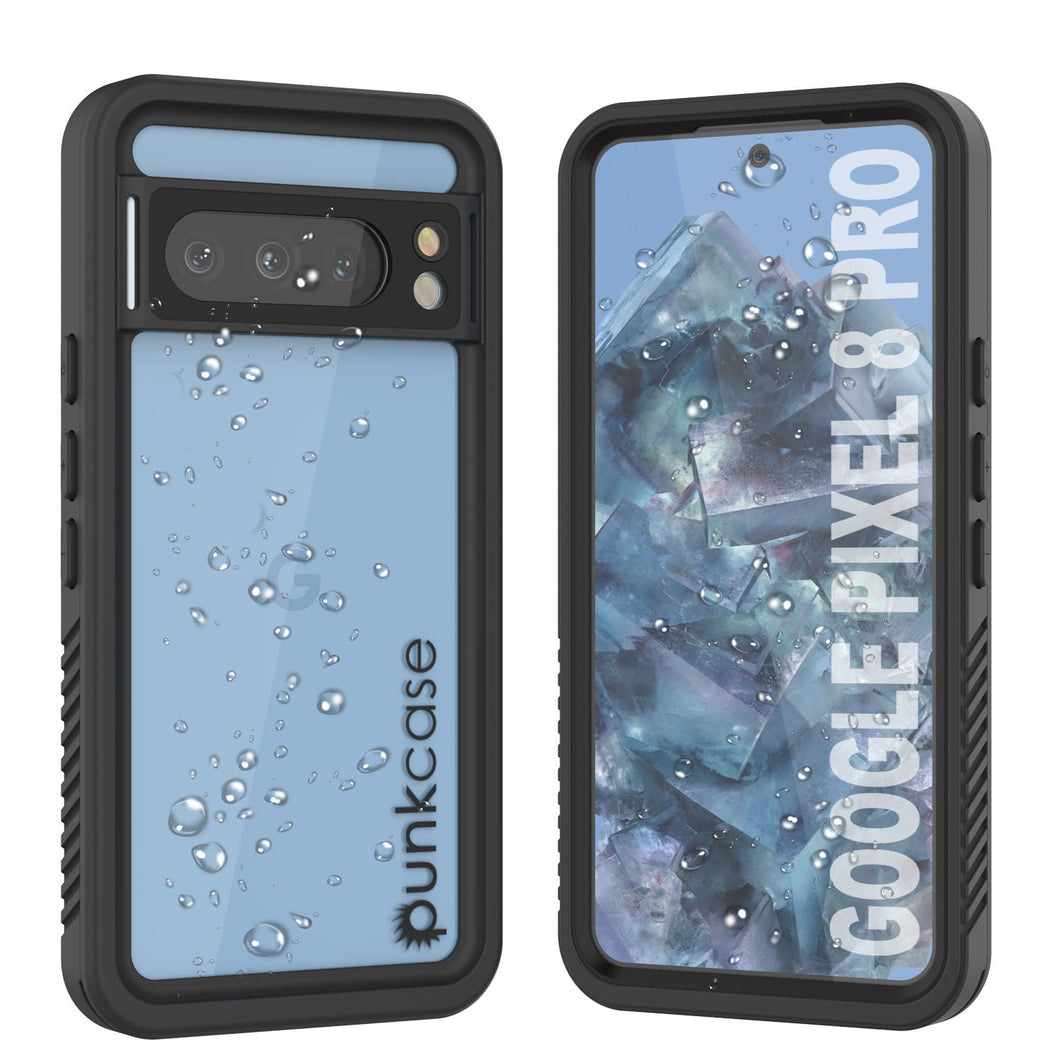 Coque étanche Google Pixel 8 Pro, Punkcase [Série Extrême] Étui avec protection d'écran intégrée [Noir]