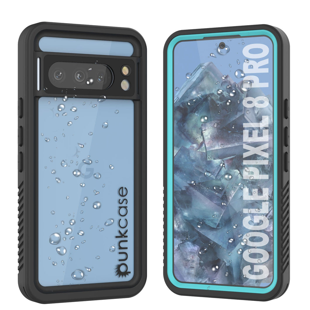 Coque étanche pour Google Pixel 8 Pro, Punkcase [Série Extrême], avec protection d'écran intégrée [Teal].