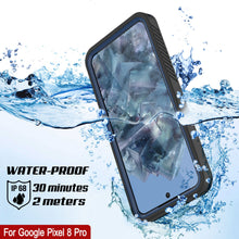 Charger l&#39;image dans la galerie, Étui étanche pour Google Pixel 8 Pro, Punkcase [Série Extrême] Coque de protection avec protecteur d&#39;écran intégré [Bleu marine]
